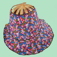 folding fan hat