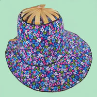 folding fan hat