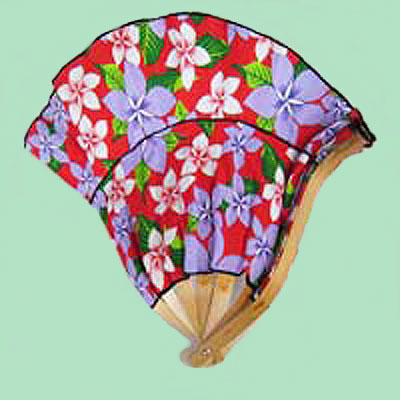 folding fan hat